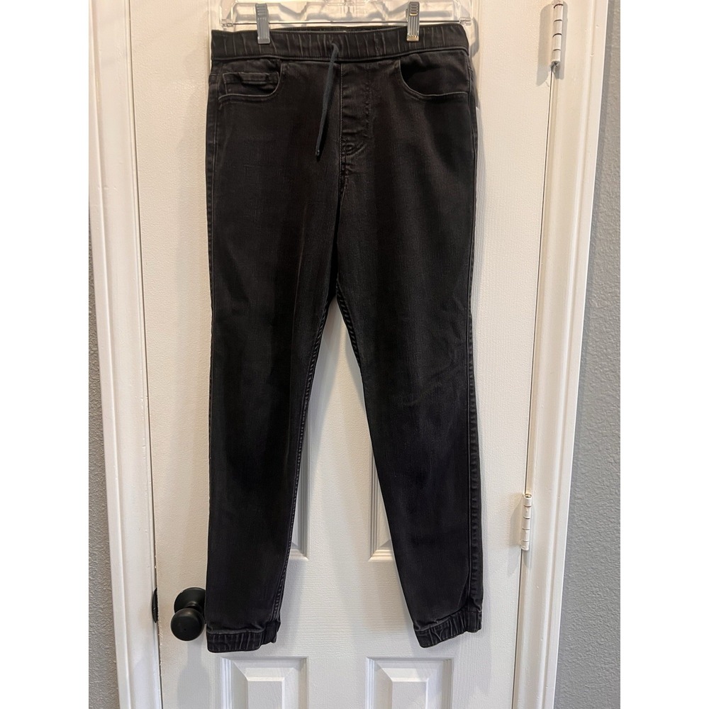 Hollister Skinny Jogger Pants Black Cotton Men's XS Advanced Stretch